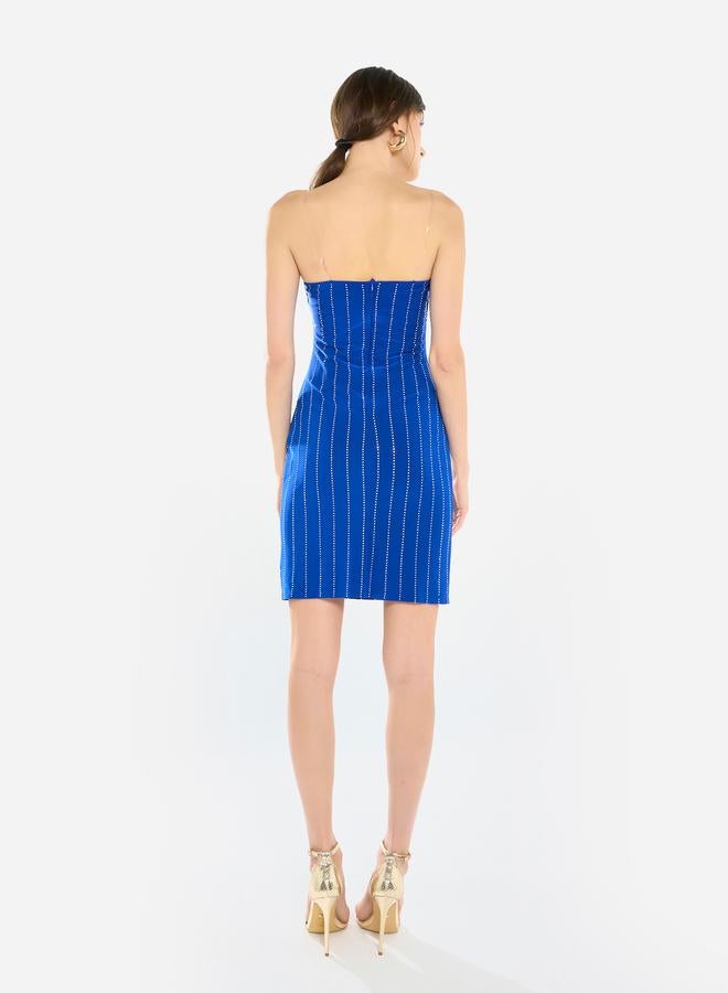 House of Moda Women Embellished Bandeau Mini Dress - Image 5